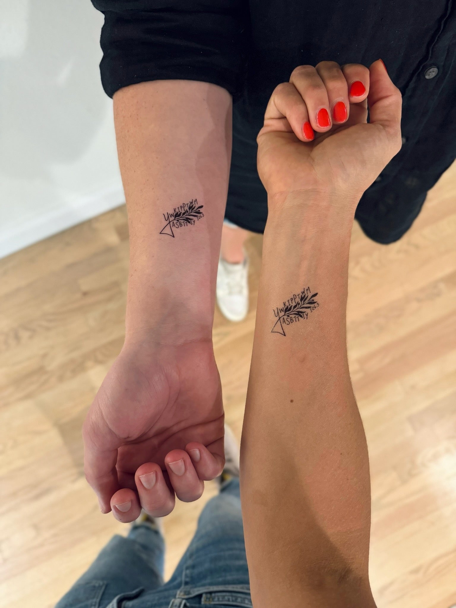 Matching Couple Bible Verse Tattoos for Forever Love