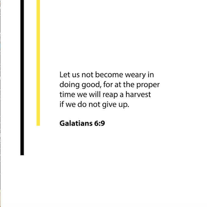 Persevere - 2021 November - Galatians 6:9 (digital)