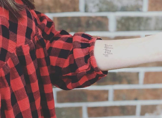 new creation, new in christ, christianity, 2 corinthians, plaid shirt, temporary tattoo, bible verse, bible memorization, dwell, dwell differently