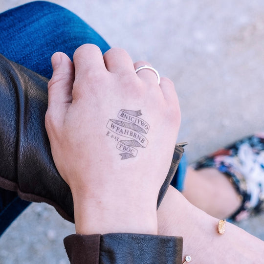 dwell differently, bible verse memory, easter, ephesians 2:13, bible tattoo, temporary tattoo