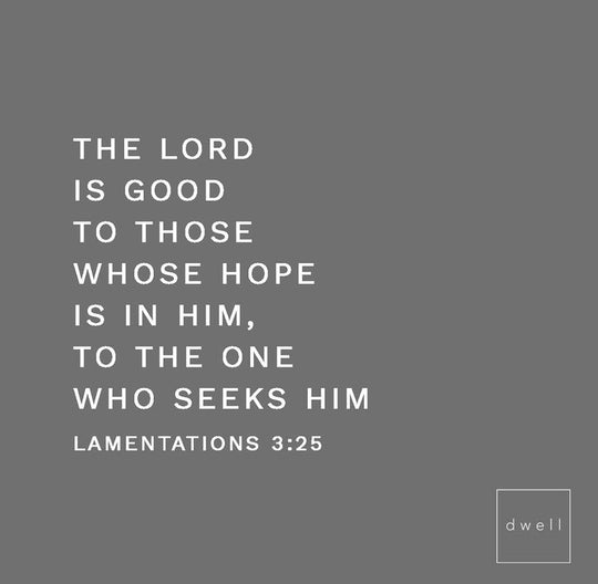 the lord is good, lamentations, seek the lord, memorize scripture, bible memory, dwell, dwell differently