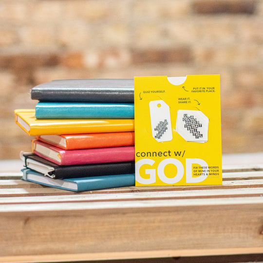 1 thessalonians 5:11 with colorful journals, tracy sullivan, dwell, dwell differently