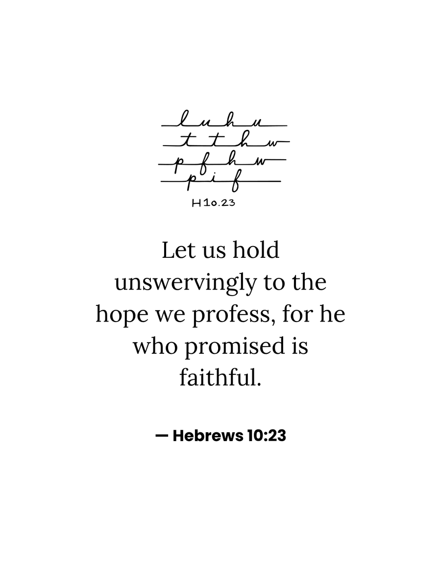 September 2024 - Hebrews 10:23 (Stickers)