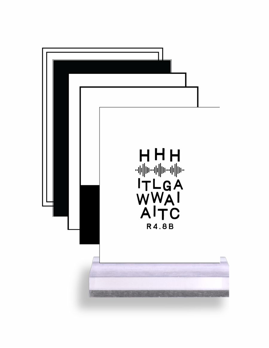 5 Mystery Art Prints with Stand